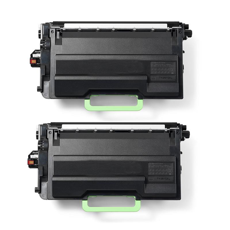 999inks Compatible Twin Pack Brother TN3610XL Black Ultra High Capacity Laser Toner Cartridges