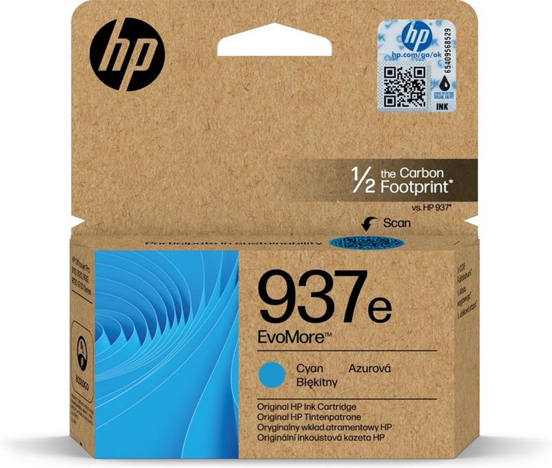 HP 937e (4S6W6NE) Cyan Original High Capacity Ink Cartridge