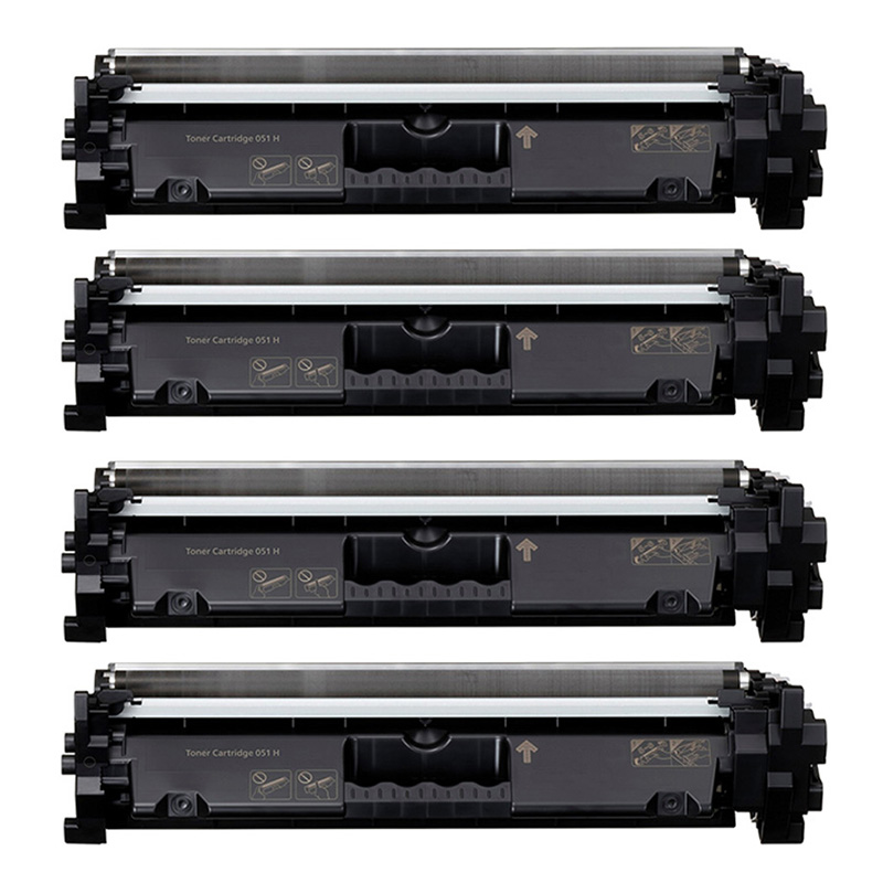 999inks Compatible Quad Pack Canon 051H Black High Capacity Laser Toner Cartridges