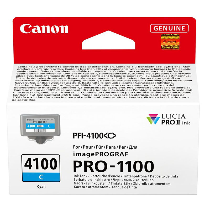 Canon PFI-4100C Cyan Original Ink Cartridge