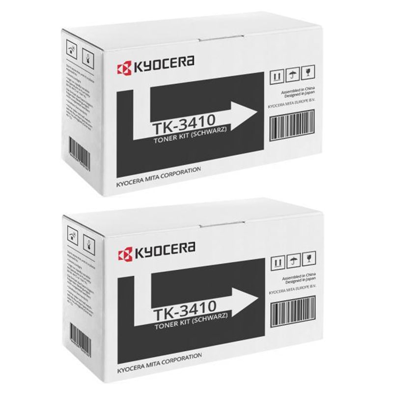 Kyocera TK-3410 Black Original Laser Toner Cartridge Twin Pack