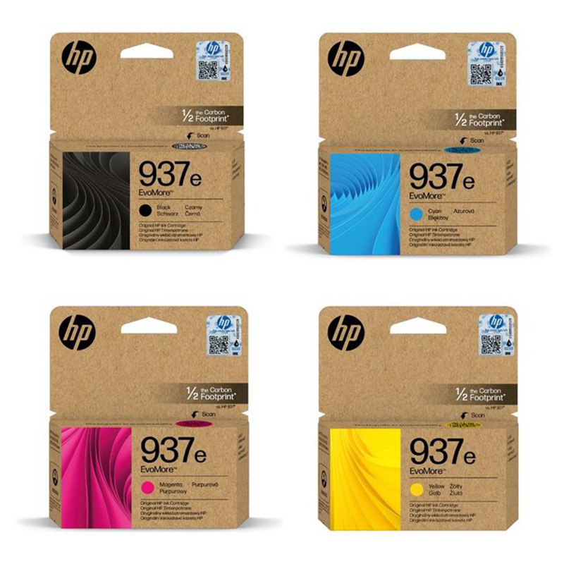 HP 937e (4S6W6NE/9NE) Full Set Standard Capacity Original Inks