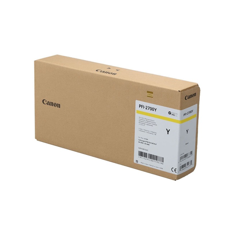 Canon PFI-2700Y Yellow Original Ink Cartridge (700ml)