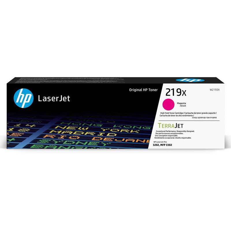 HP 219X (W2193X) Magenta Original High Capacity Toner Cartridge