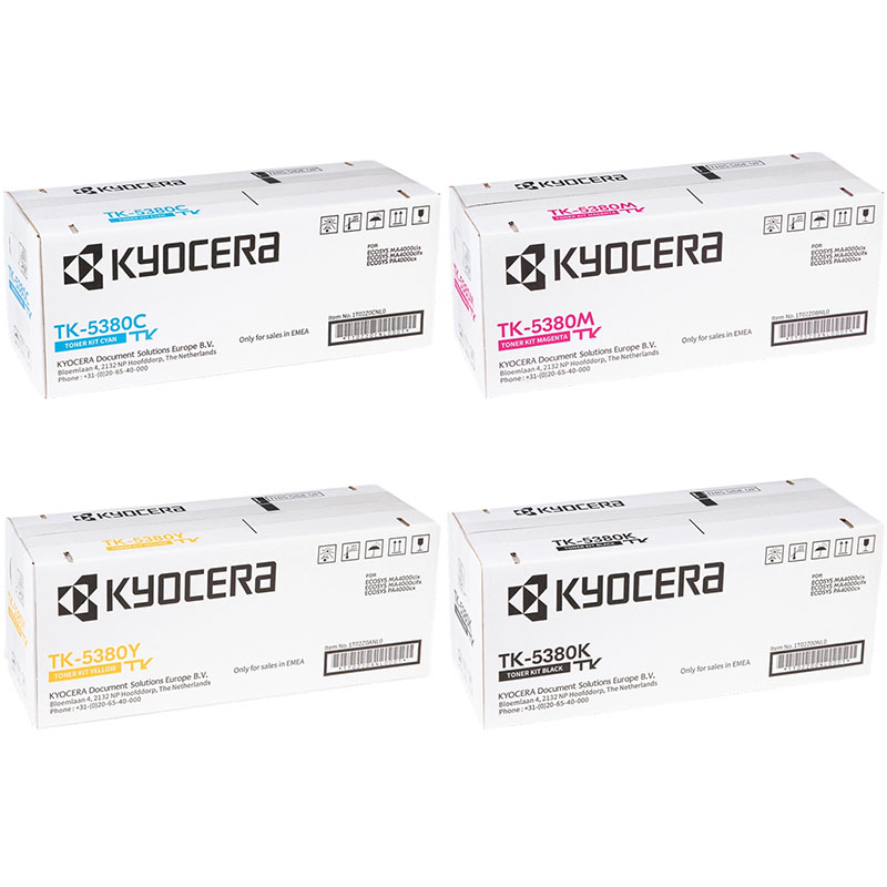 Kyocera TK-5380 Full Set Original Laser Toner Cartridges