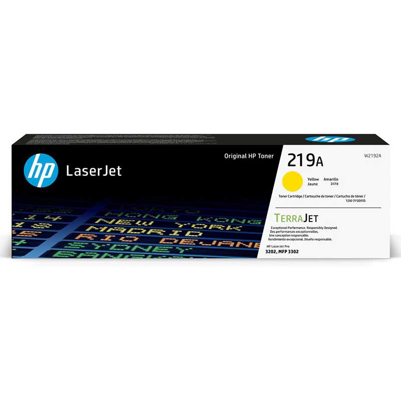 HP 219A (W2192A) Yellow Original Standard Capacity Toner Cartridge