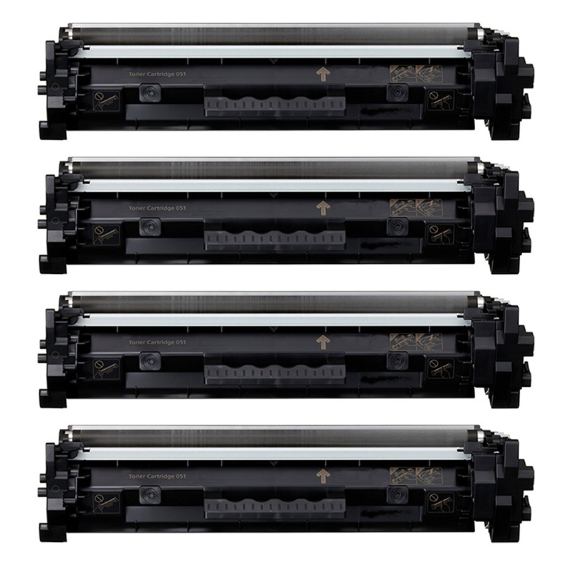 999inks Compatible Quad Pack Canon 051 Black Standard Capacity Laser Toner Cartridges