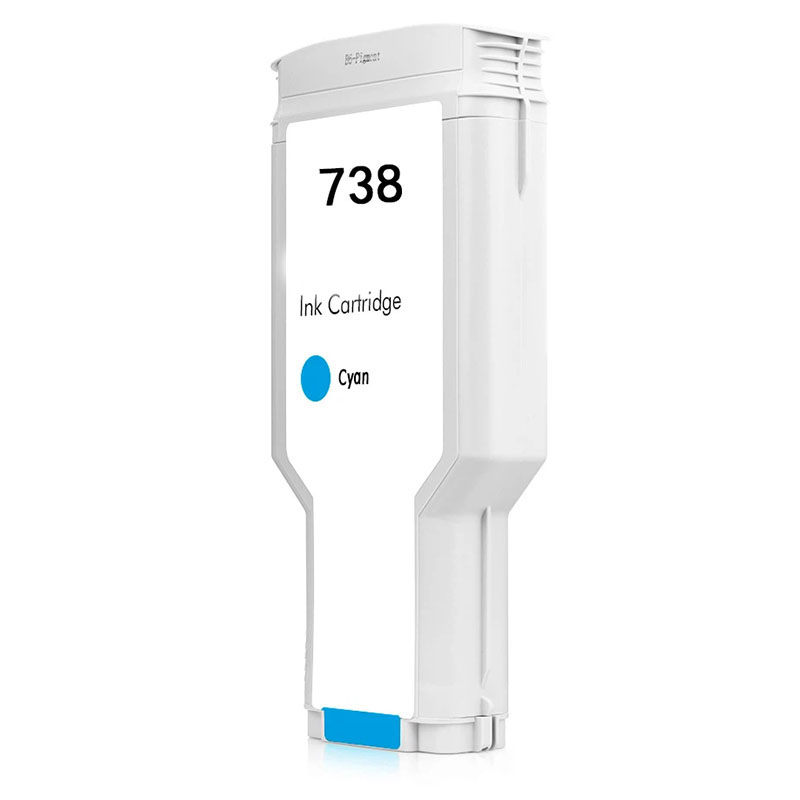 999inks Compatible Cyan HP 738 High Capacity Ink Cartridge (Replaces HP 676M6A)