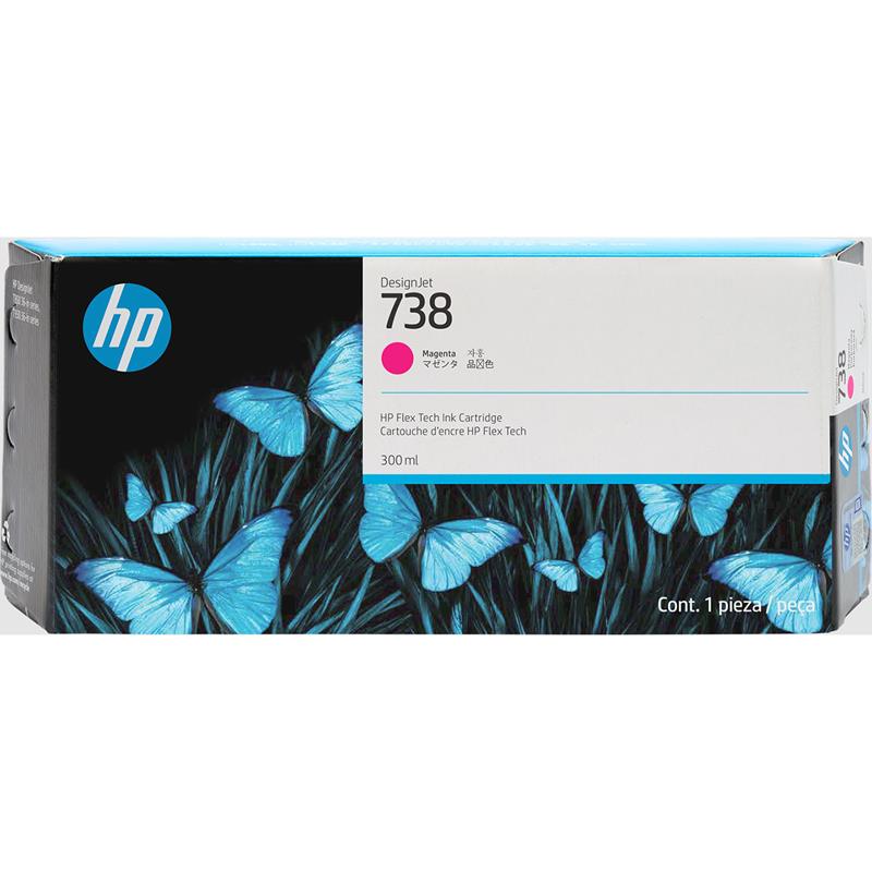 HP 738 Magenta Original High Capacity Ink Cartridge (676M7A)