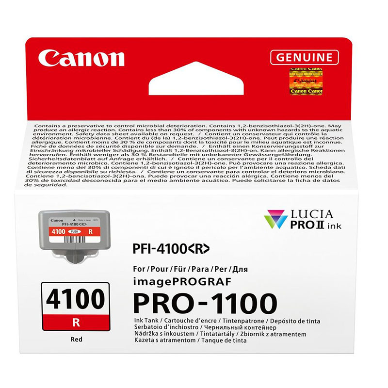 Canon PFI-4100R Red Original Ink Cartridge