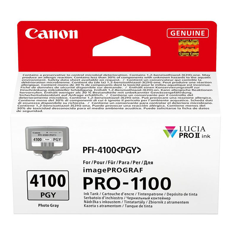 Canon PFI-4100PGY Photo Grey Original Ink Cartridge