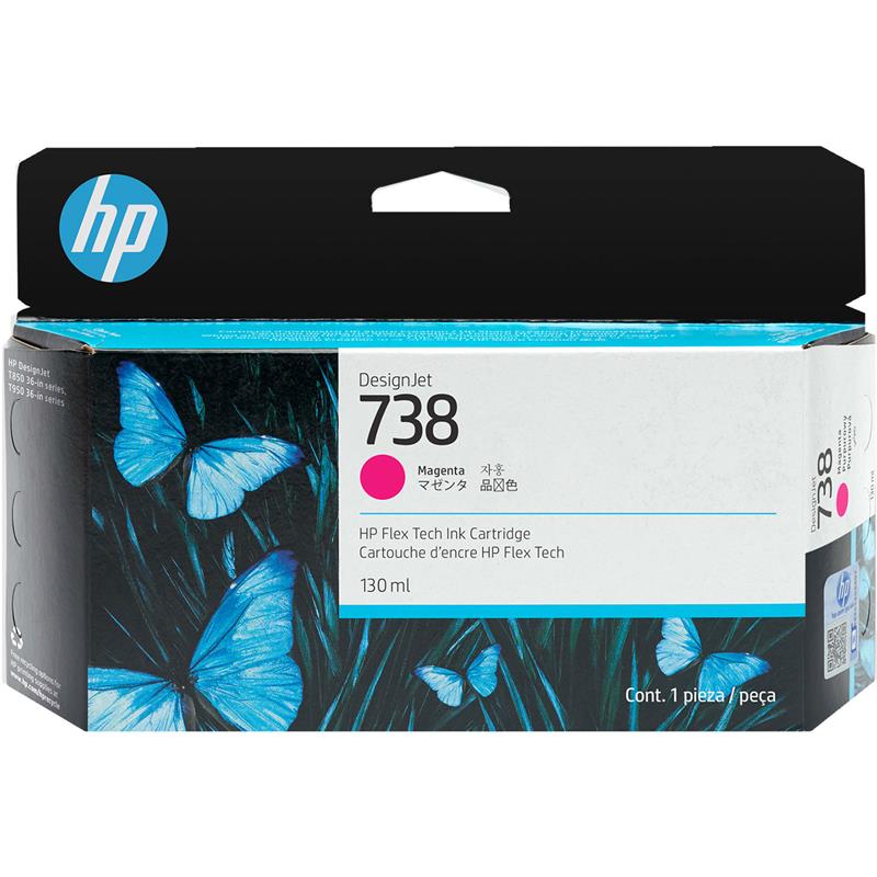 HP 738 Magenta Original Standard Capacity Ink Cartridge (498N6A)