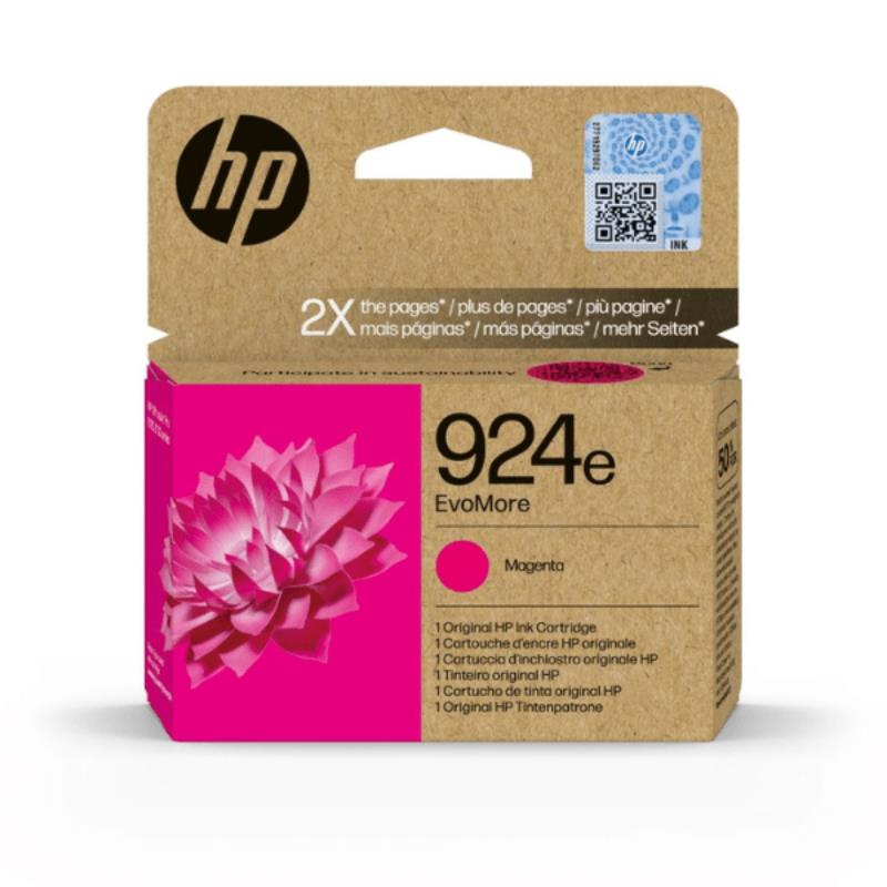 HP 924e EvoMore Magenta Original High Capacity Ink Cartridge (4K0U8NE)