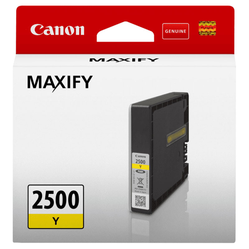 Canon PGI-2500Y Yellow Original Standard Capacity Ink Cartridge