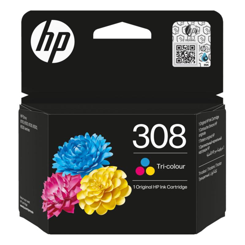 HP 308 (7FP20UE) Tri-Colour Original Ink Cartridge