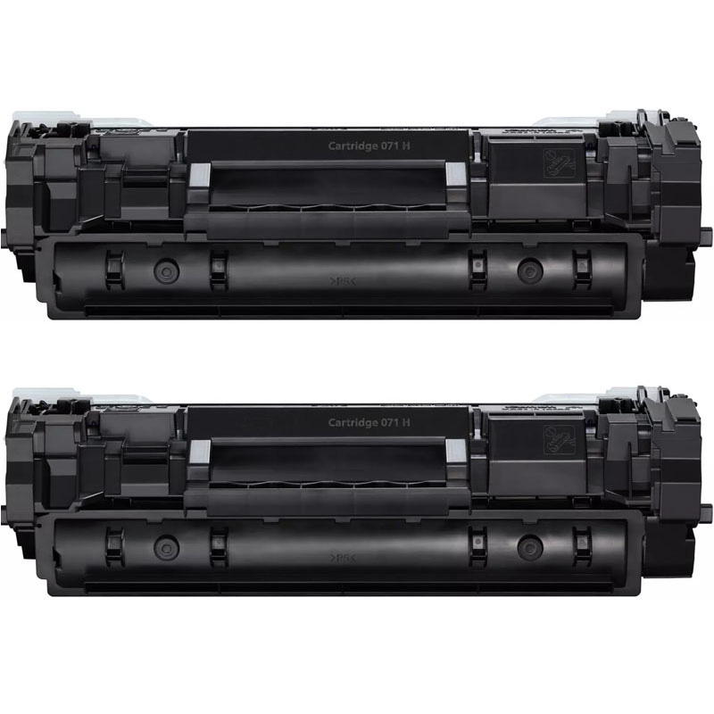 999inks Compatible Twin Pack Canon 071H Black High Capacity Laser Toner Cartridges