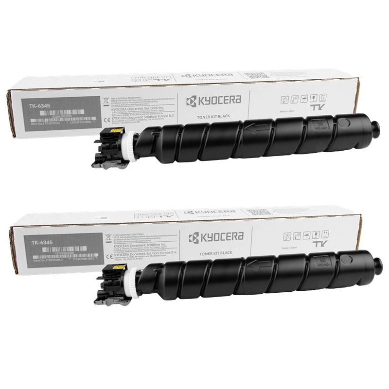 Kyocera TK-6345 Black Original Standard Capacity Laser Toner Cartridge Twin Pack