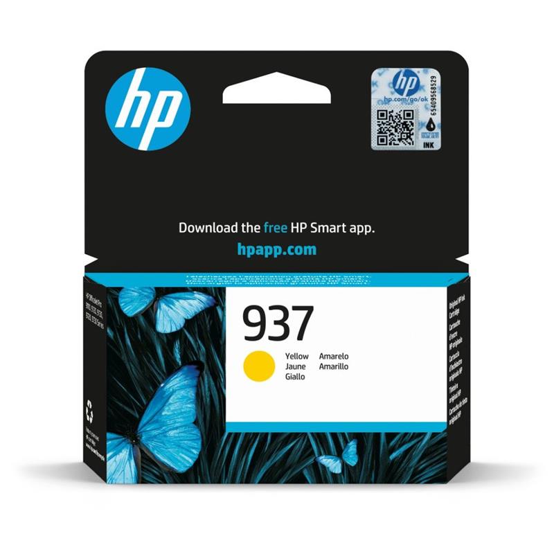 HP 937 (4S6W4NE) Yellow Original Standard Capacity Ink Cartridge