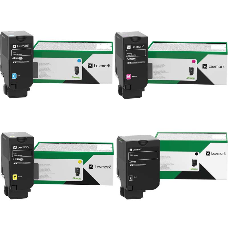 Lexmark 71C2HK0/Y0 Full Set High Capacity Original Laser Toner Cartridges