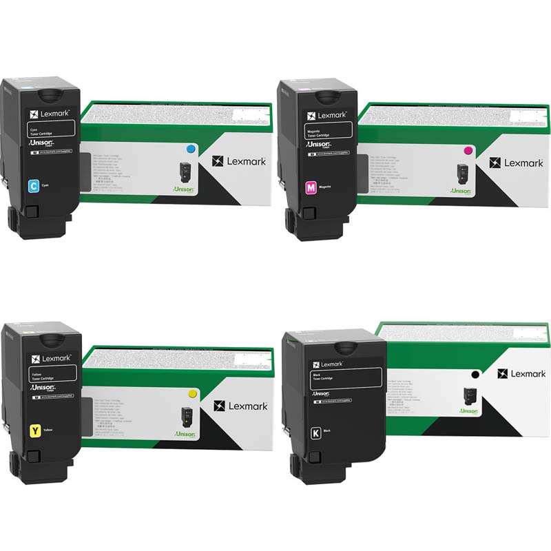 Lexmark 81C2XK0/Y0 Full Set High Capacity Original Laser Toner Cartridges