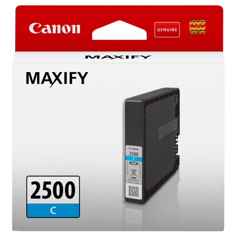 Canon PGI-2500C Cyan Original Standard Capacity Ink Cartridge