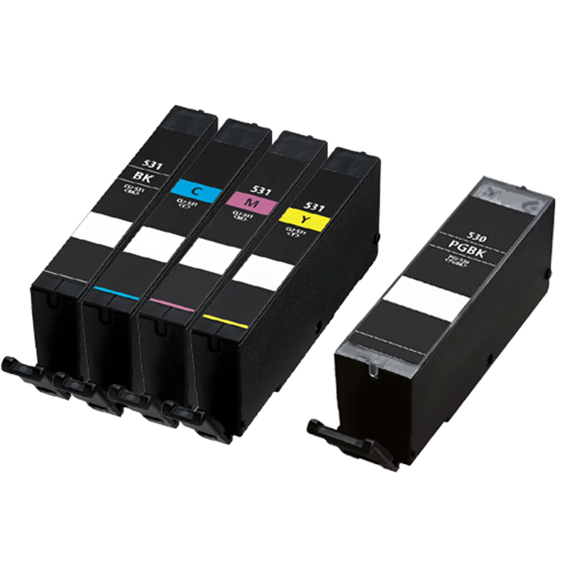 999inks Compatible Multipack Canon PGI-530PGBK and CLI-531BK/C/M/Y 1 Full Set Inkjet Cartridges