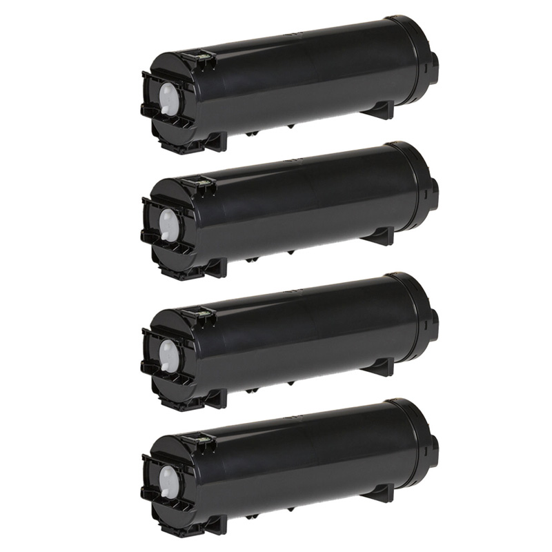 999inks Compatible Quad Pack Xerox 106R03940 Black Standard Capacity Laser Toner Cartridges