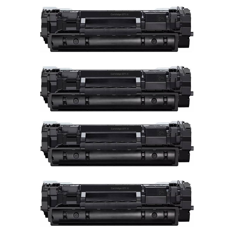 999inks Compatible Quad Pack Canon 071H Black High Capacity Laser Toner Cartridges