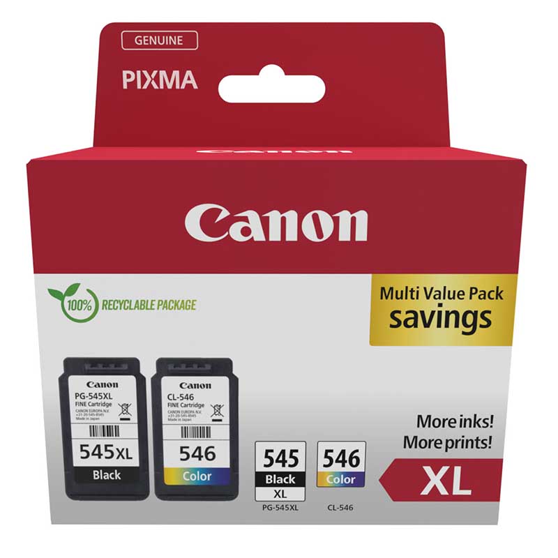 Canon PG-545XL/CL-546 Original Multipack Ink Cartridges (8286B012)