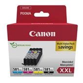 Canon CLI-581XXL BK/C/M/Y Original Extra High Capacity Multipack Ink Cartridges