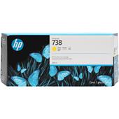 HP 738 Yellow Original High Capacity Ink Cartridge (676M8A)