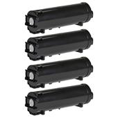 999inks Compatible Quad Pack Xerox 106R03942 Black High Capacity Laser Toner Cartridges