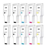 Compatible Multipack HP 738 Standard Capacity 2 Full Set + 2 Free Black Ink Cartridges