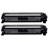 999inks Compatible Twin Pack Canon 051H Black High Capacity Laser Toner Cartridges