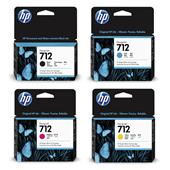 HP 712 (3ED67A/70A) Full Set Standard Capacity Original Inks