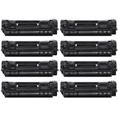 999inks Compatible Eight Pack Canon 071 Black Standard Capacity Laser Toner Cartridges