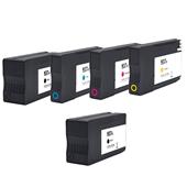 999inks Compatible Multipack HP 937e 1 Full Set + 1 Extra Black Inkjet Printer Cartridges