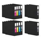 999inks Compatible Multipack Epson T13X1/T13X4 2 Full Sets + 2 FREE BLACK Inkjet Printer Cartridges