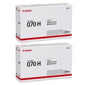 Canon 070H Black High Capacity Original Laser Toner Cartridge Twin Pack