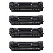 999inks Compatible Quad Pack Canon 071H Black High Capacity Laser Toner Cartridges