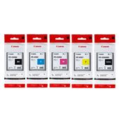 Canon PFI-030 BK/C/M/Y/MBK Full Set Original Standard Capacity Inkjet Printer Cartridges